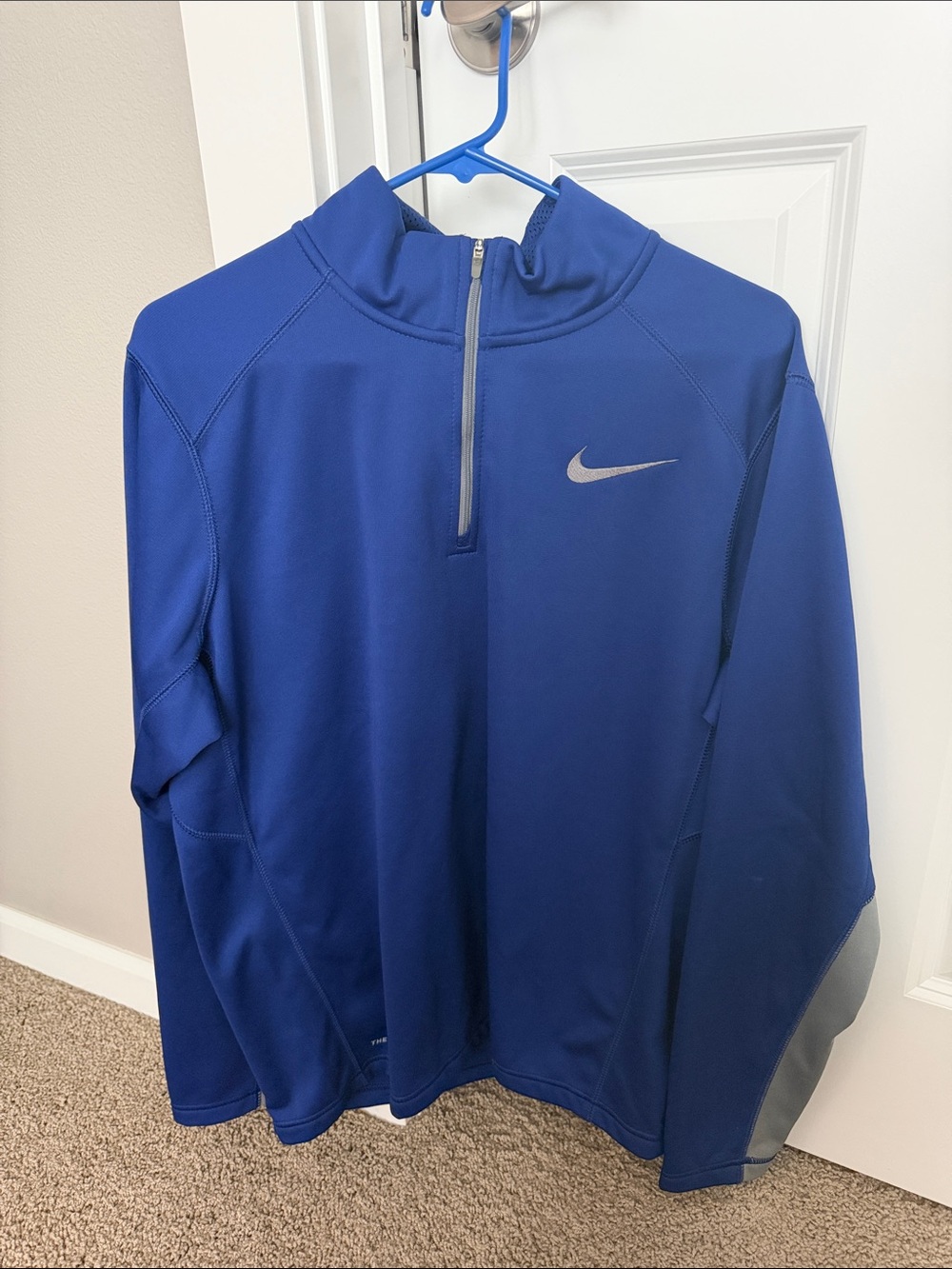 Nike Men’s Royal Blue Half-Zip Performance Jacket